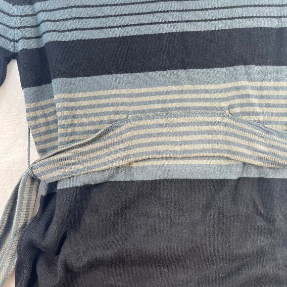 Prana Size XS Sydney Sweater Dress Long Sleeve Striped Tie Waist Lightweight - Picture 15 of 15